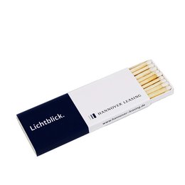 Werbe-Zündhölzer -klein- inkl. Druck, Format: 56 x 24 x 7 mm, ca. 11 Stück