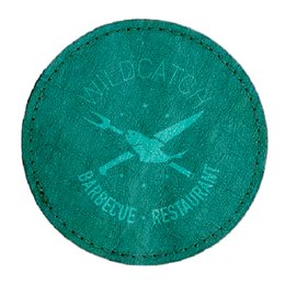 Individualisierter Untersetzer, Logo mit Siebdruck-Verfahren