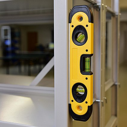 Werbe-Wasserwaage "Master Level M in Gelb