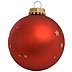 Werbe-Weihnachtskugeln aus Glas, matt in rot