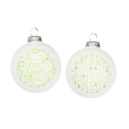 Weihnachtskugel 8cm individuell bedruckbar, als Set oder Einzelartikel erhältlich