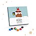 Adventskalender mit M&M Füllung und Weihnachtsmann Fotomotiv, sowie Weihnachtgruß aufgedruckt