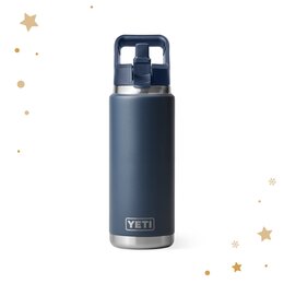 Robuste Thermosflasche mit Trinkhalmverschluss als Werbegeschenk